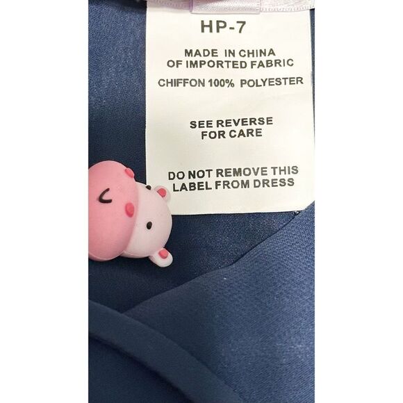 Hayley Paige Occasions Women's V-Neckline Style 5170 Jumpsuit Blue Size 10 - Picture 10 of 12